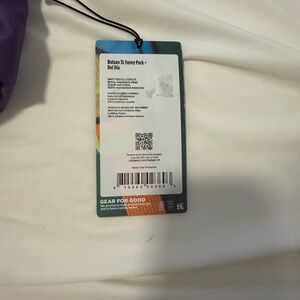 Cotopaxi Del Día Fanny Pack with Purple and Orange Accents